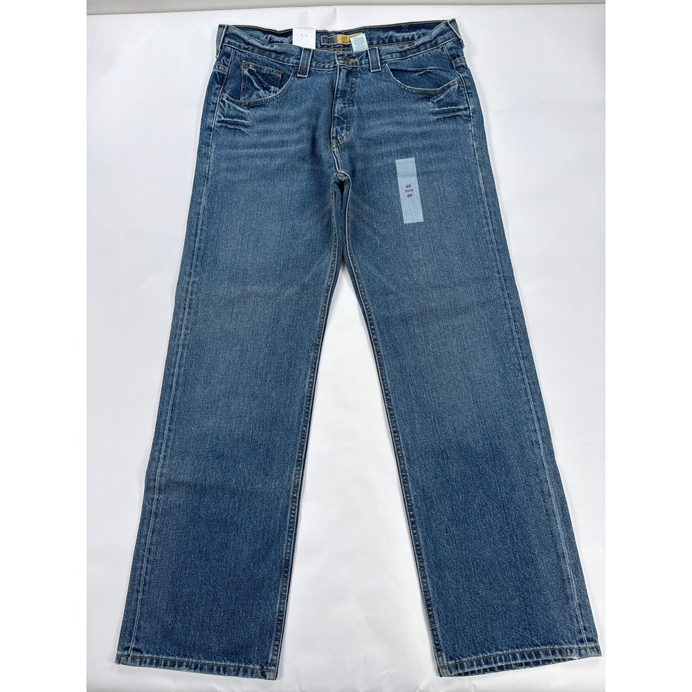 Vintage Anchor Blue Mens Jeans 33x32 Relaxed Fit Medium Wash Denim Y2K Skate NWT